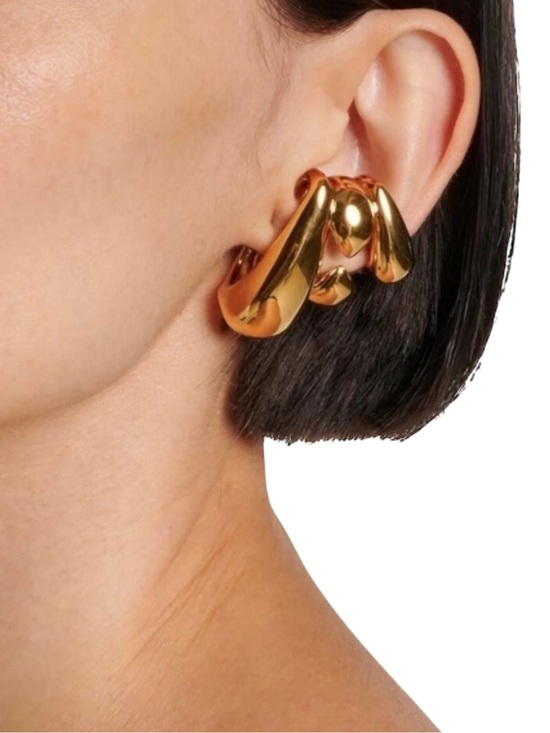 Givenchy Jewelry - Givenchy Feline Golden Ear Cuff Earrings